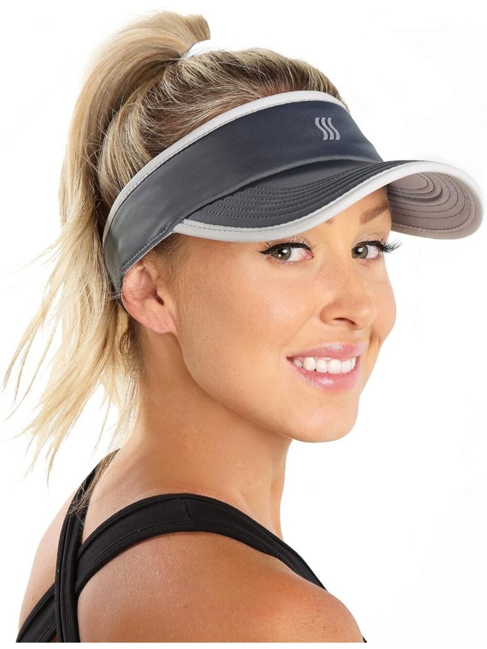 〽️Women  Graphite Sweat‑Wicking Visor for Running, Pickleball, Tennis & Golf